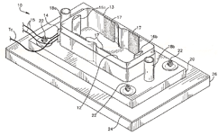 A knife-like die for cutting a thermoformed plastic